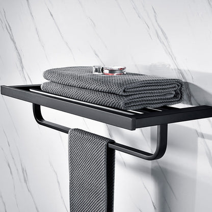 BowLift | 5-piece Modernism Bathroom Accessory Set in Matte Black Stainless Steel