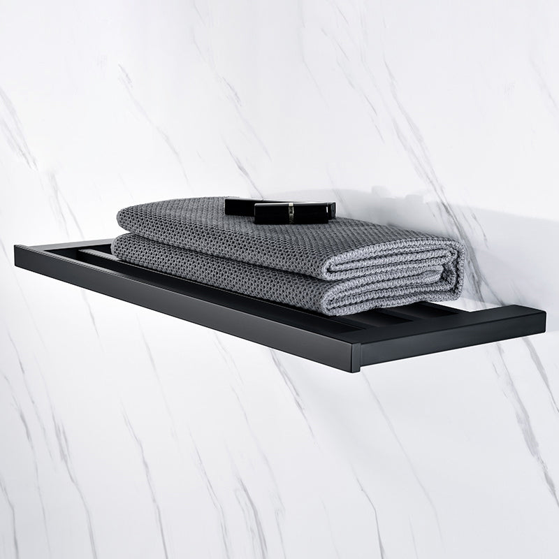 BowLift | 5-piece Modernism Bathroom Accessory Set in Matte Black Stainless Steel