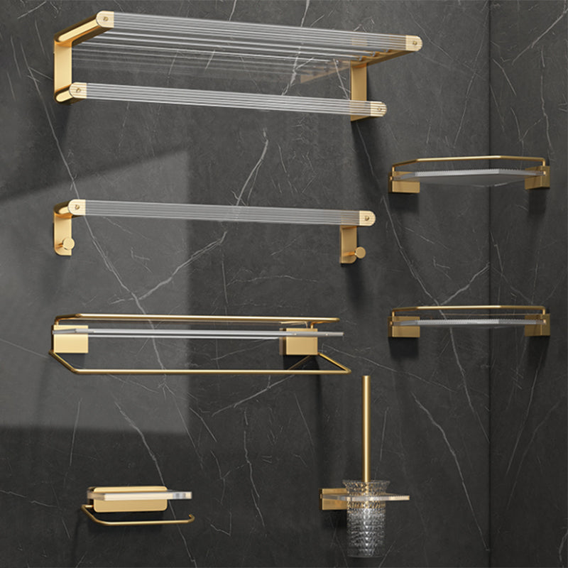 BowLift | Modern Bathroom Accessory Set Bathroom Shelf Gold Towel Holder Bathroom Hardware Set