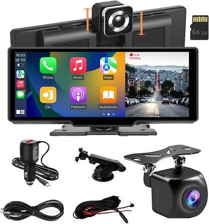 Skanto | CarVision Pro – Smart Car Display with Apple CarPlay, Android Auto & Dash Cam