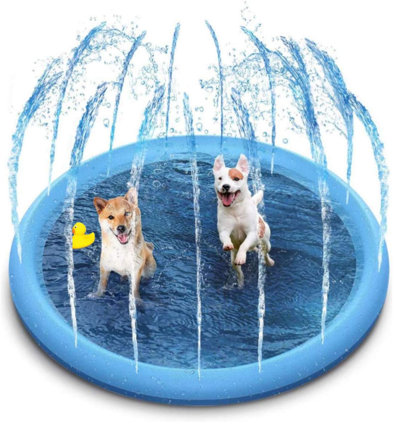 BowLift | Summer Dog Splash Pad with Sprinkler – 60"/67" Outdoor Cooling Fountain Mat