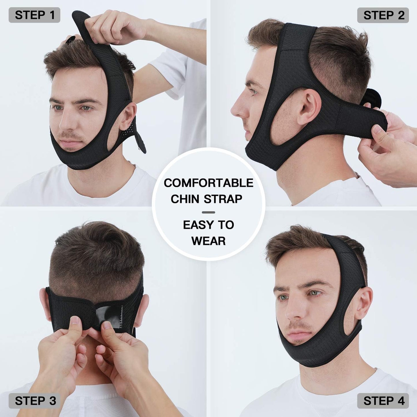 Anti-Snoring Chin Strap for Sleep Apnea