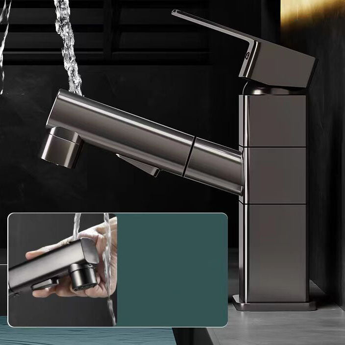 Kitchen Faucet with Swivel Spout, Single Handle Faucet with Pull-Down Sprayer