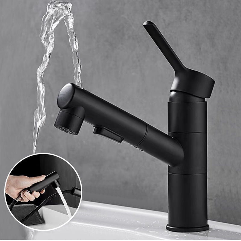 Kitchen Faucet with Swivel Spout, Single Handle Faucet with Pull-Down Sprayer