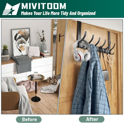 Skanto | Over Door Hook Rack with 6 Hooks