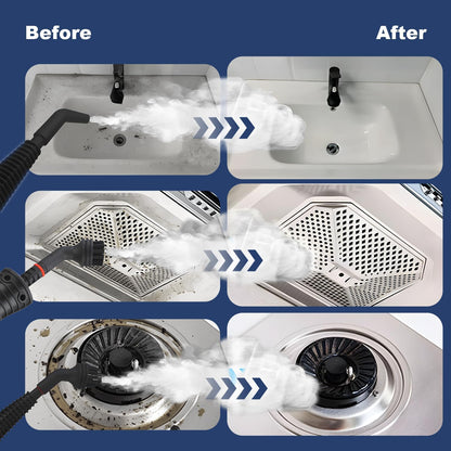 High-pressure handheld steam cleaner with 8-piece accessory set – Valtira