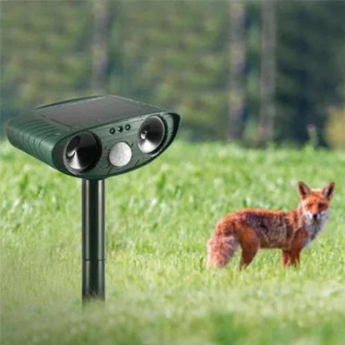 Solar Power Ultrasonic Animal Pest Repeller Infrared Sensor Waterproof Animal Deterrent Bowlift