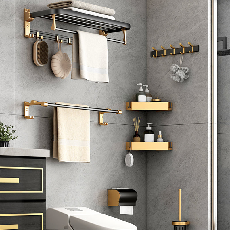 BowLift | Modern Bathroom Accessories Set Paper Holder Towel Bar Black Bathroom Accessories Set