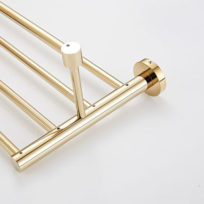 BowLift | 4 Pieces Traditional Bathroom Accessory Set Brass Bathroom Set in Matte Gold
