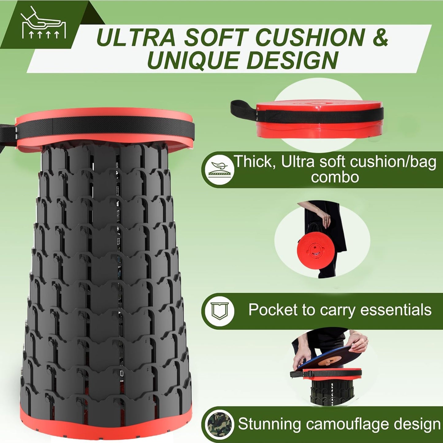 BowLift | Collapsible Stool with Cushion – SitMax