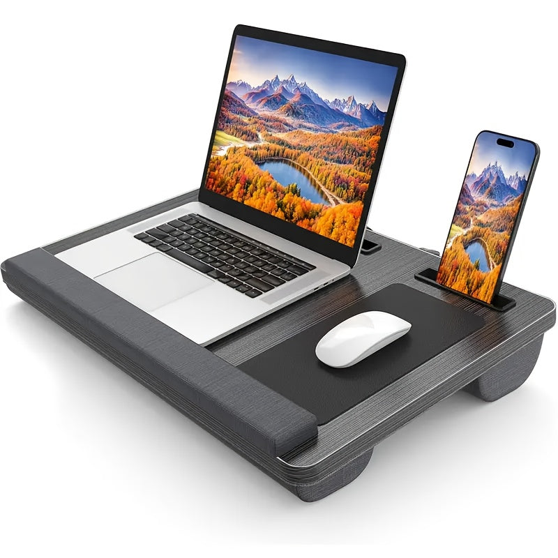 Skanto | Ergonomic Laptop Stand with Wrist Rest and Device Compartments
