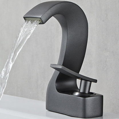 BowLift | Modern Single-Lever Basin Faucet Bathroom Brass Central Faucet