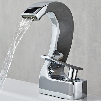 BowLift | Modern Single-Lever Basin Faucet Bathroom Brass Central Faucet