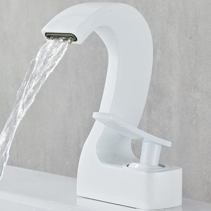 BowLift | Modern Single-Lever Basin Faucet Bathroom Brass Central Faucet
