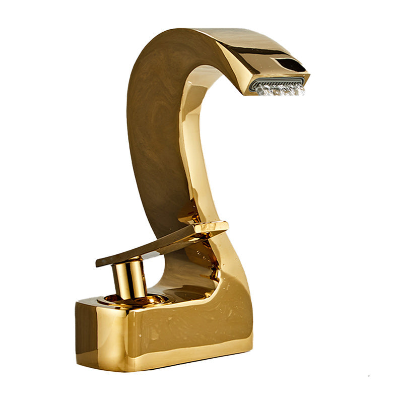BowLift | Modern Single-Lever Basin Faucet Bathroom Brass Central Faucet