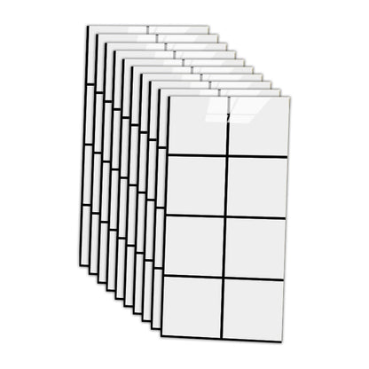 BowLift | 12" x 24" Marbling Single Panel Waterproof Splashback Wall Tile for Bathroom