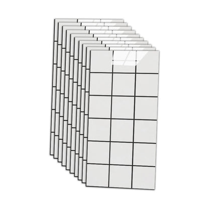 BowLift | 12" x 24" Marbling Single Panel Waterproof Splashback Wall Tile for Bathroom
