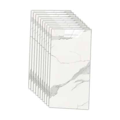 BowLift | 12" x 24" Marbling Single Panel Waterproof Splashback Wall Tile for Bathroom