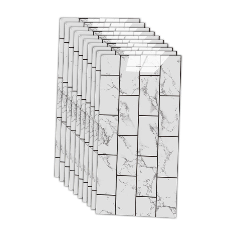 BowLift | 12" x 24" Marbling Single Panel Waterproof Splashback Wall Tile for Bathroom