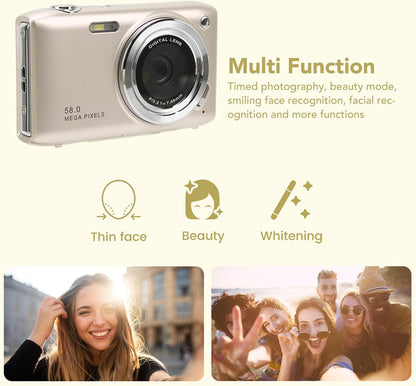 BowLift | 4K Compact Digital Camera with 58MP Photos and 16X Zoom – Lumora