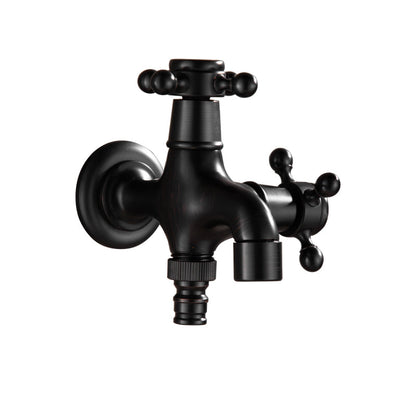 BowLift | Wide Bathroom Sink Faucet Wall-Mounted Cross Handle Faucet
