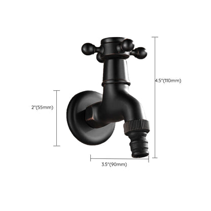 BowLift | Wide Bathroom Sink Faucet Wall-Mounted Cross Handle Faucet