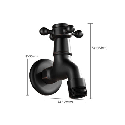 BowLift | Wide Bathroom Sink Faucet Wall-Mounted Cross Handle Faucet