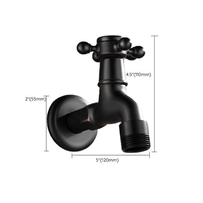 BowLift | Wide Bathroom Sink Faucet Wall-Mounted Cross Handle Faucet