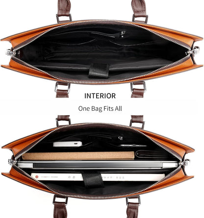 Genuine Leather Multi-compartment Business Bag for Professionals | Karnz