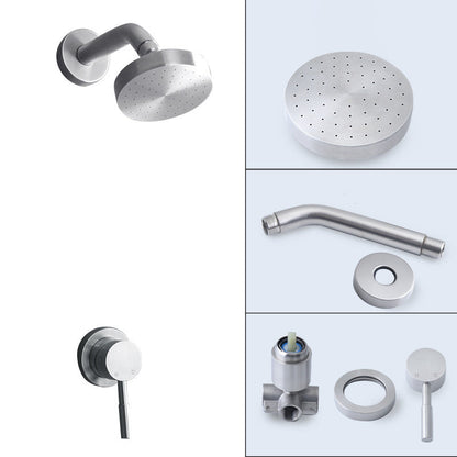 BowLift | Stainless Steel Shower Combination Round Fixed Shower Head with Shower Arm