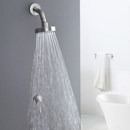BowLift | Stainless Steel Shower Combination Round Fixed Shower Head with Shower Arm