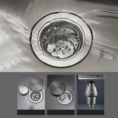 BowLift | Kitchen Sink Round Single Bowl Color and Scratch Resistant Under-mounted Stainless Steel Kitchen Sink