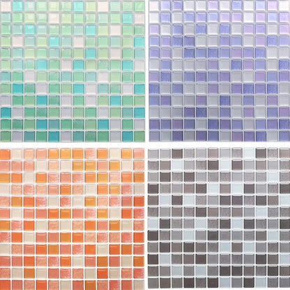 BowLift | Plastic Peel & Stick Mosaic Tile Waterproof Peel & Stick Mosaic Tile with Square Shape