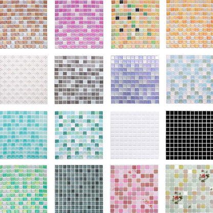 BowLift | Plastic Peel & Stick Mosaic Tile Waterproof Peel & Stick Mosaic Tile with Square Shape