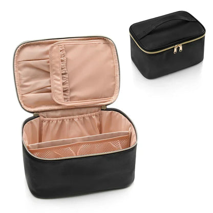Skanto | Practical Makeup Organizer for Travel | With Compartments and Dividers