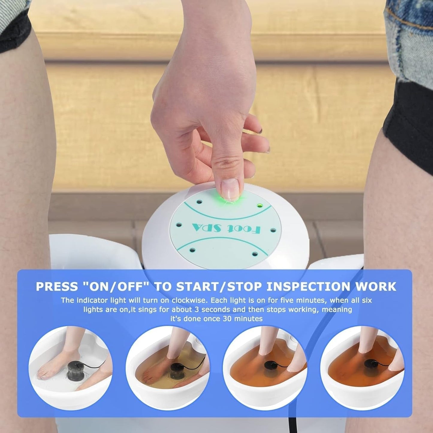 Skanto Skanto | Ionic Detox Foot Bath | Professional Quality, Energy Boosting & Deep Cleansing for Home Use
