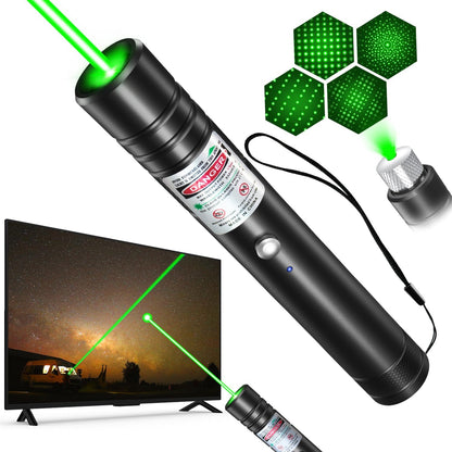 Skanto | Rechargeable Green Laser Pointer Outdoor Metal Flashlight