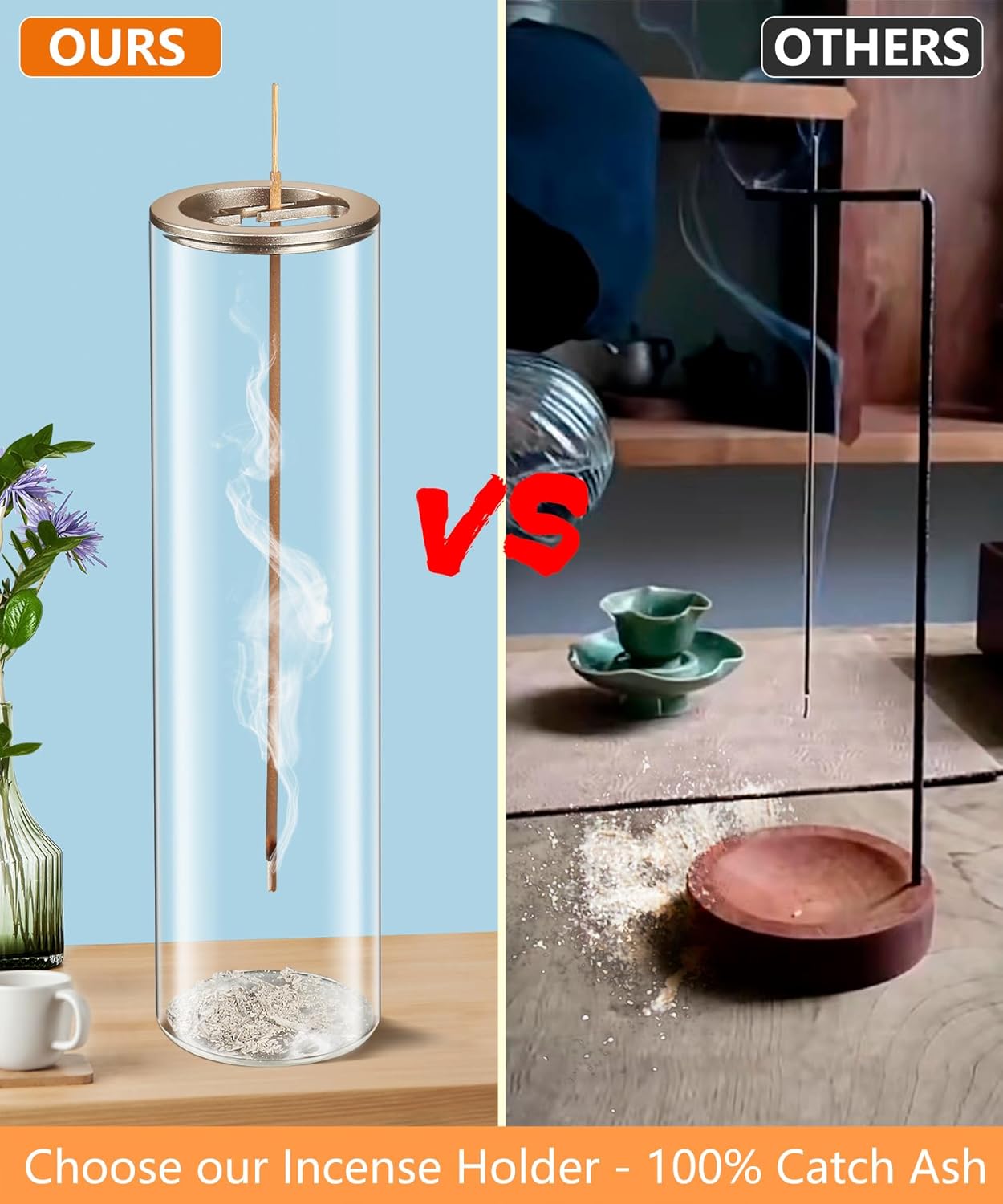 Skanto | Stick Incense Holder [Anti-Ash Flying]