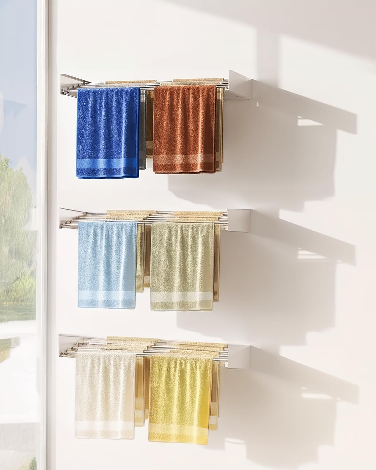 BowLift | Wall-Mounted Foldable Clothes Drying Rack – DryWall