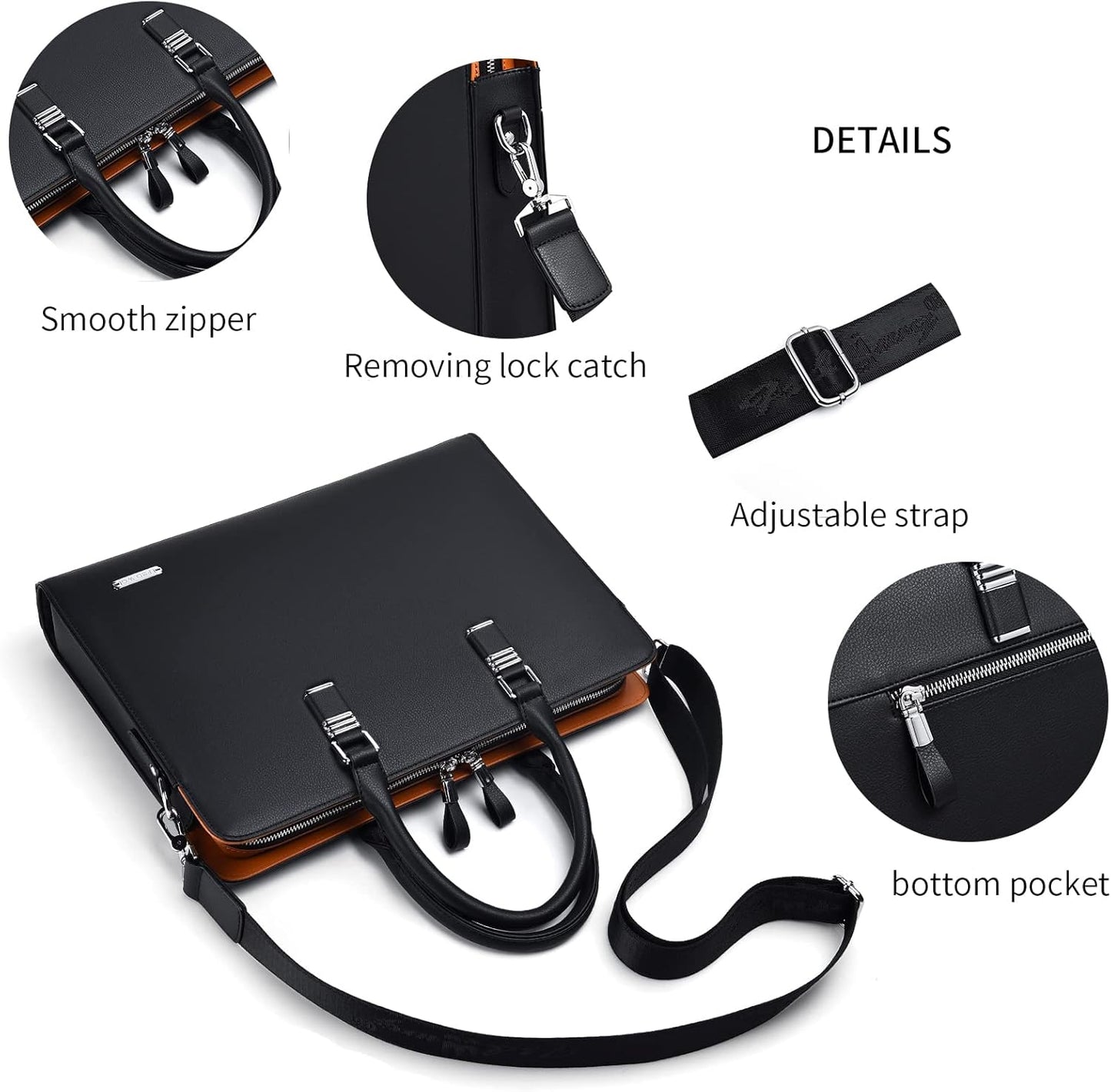 Genuine Leather Multi-compartment Business Bag for Professionals | Karnz