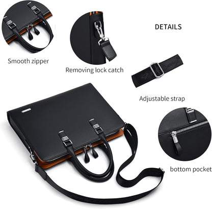 Genuine Leather Multi-compartment Business Bag for Professionals | Karnz