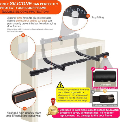 Skanto | Pull-up Bar - Steel Doorway Pull-up Bar with 200 kg Load Capacity