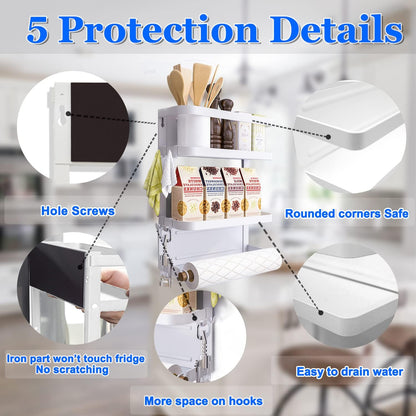 BowLift | Magnetic Fridge Spice Rack with Paper Towel Holder – Oryden