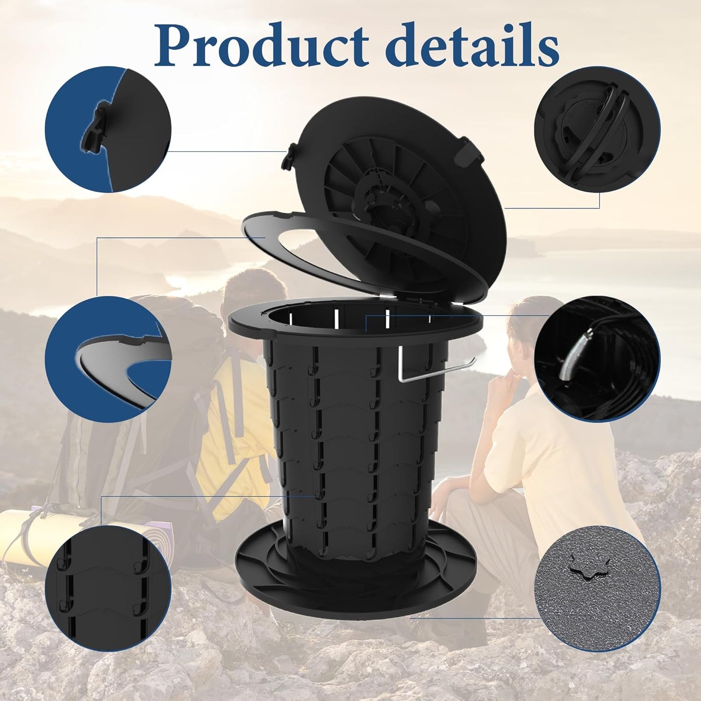 Frendorf | Adjustable Height Portable Toilet – CampMate