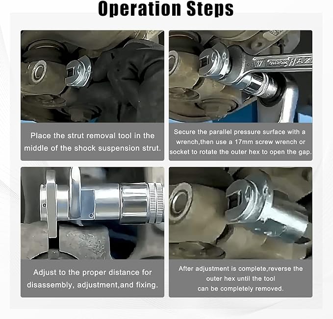 BowLift | Socket for shock absorber removal - tool for strut spreader