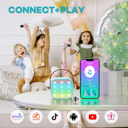 Skanto | Portable Mini Karaoke Machine with Bluetooth Speaker and 2 Wireless Microphones – Veylo