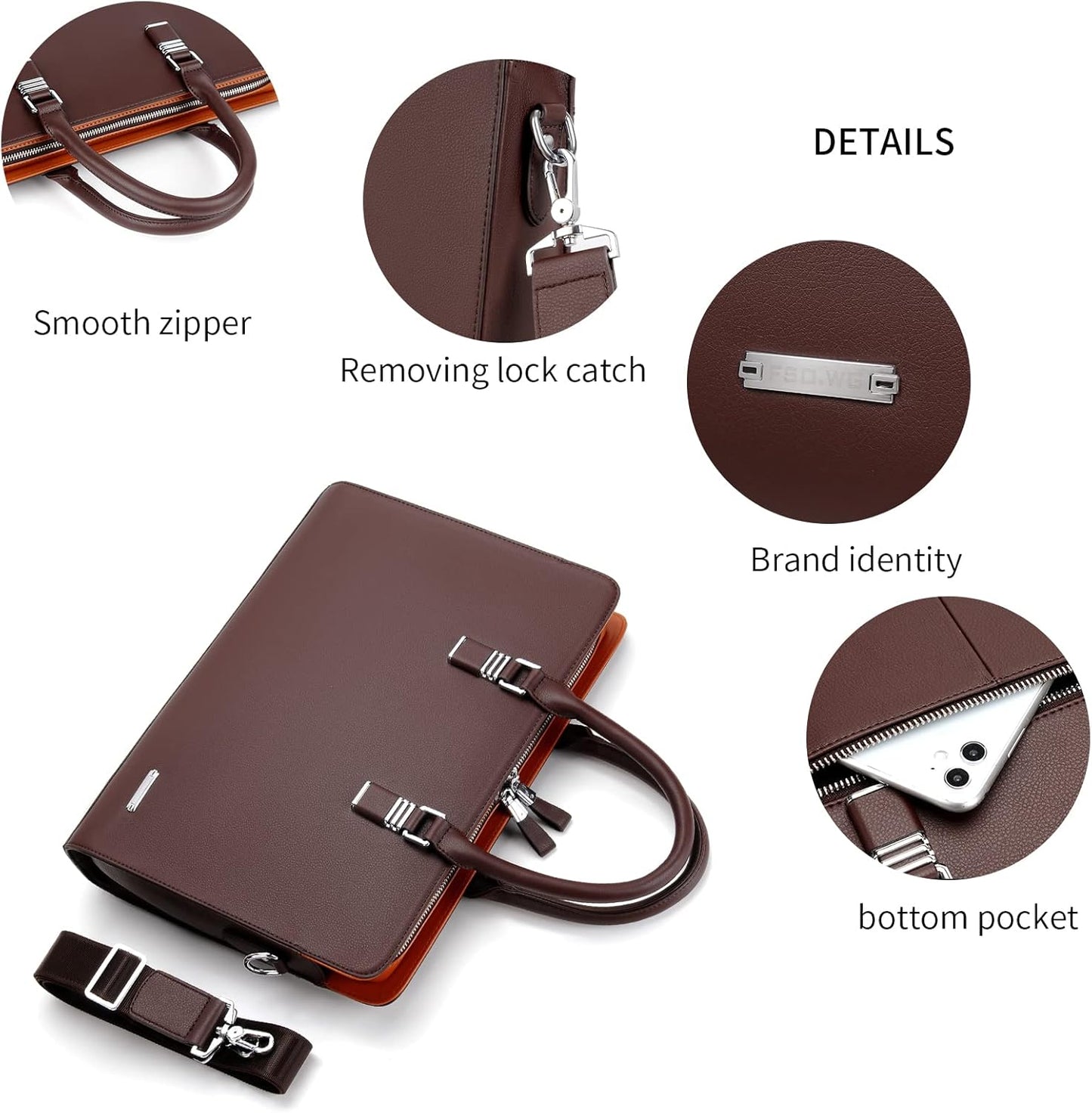 Genuine Leather Multi-compartment Business Bag for Professionals | Karnz