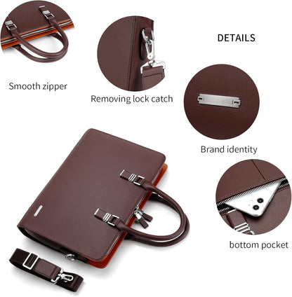 Genuine Leather Multi-compartment Business Bag for Professionals | Karnz