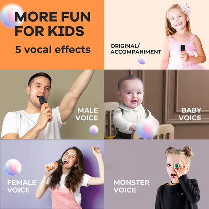 Skanto | Portable Mini Karaoke Machine with Bluetooth Speaker and 2 Wireless Microphones – Veylo