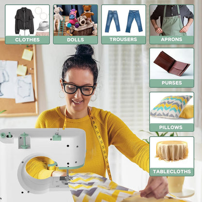Skanto | Portable Sewing Machine with 12 Stitches and Extension Table – StitchPro